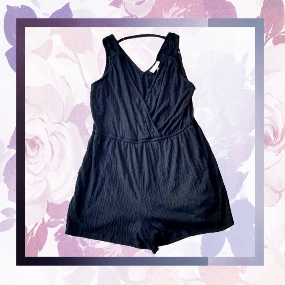 New navy blue XL romper